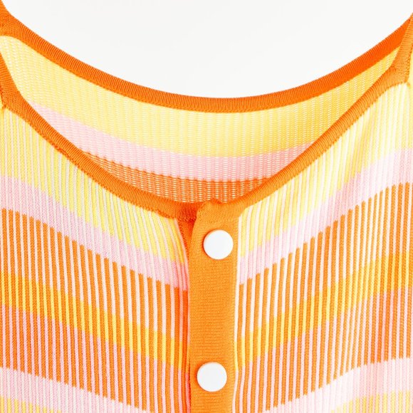 Solid & Striped Kimberly Technicolor Mosaic Sorbet Striped Maxi Dress - Picture 4 of 8